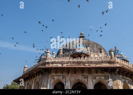 tombe d'isa khan dans le complexe tombeau d'humayun à new delhi, en inde Banque D'Images