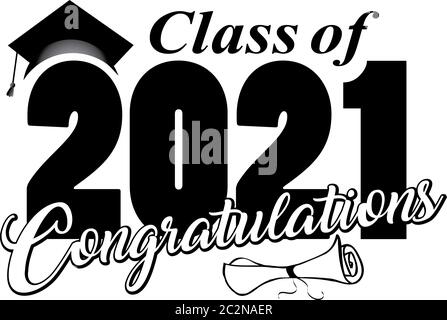 Félicitations classe de 2021 Banque D'Images