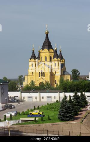 Cathédrale du Saint-Prince Alexandre Nevsky à Nijni Novgorod Banque D'Images