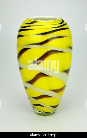 Lavorazione Arte Murano Sommerso vase en verre Banque D'Images