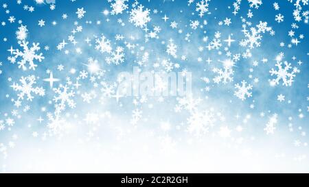 Christmas snowflakes background Banque D'Images