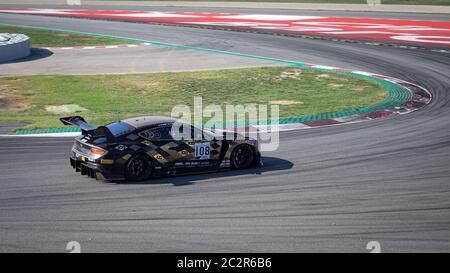 MONTMELLO, ESPAGNE-9 SEPTEMBRE 2019 : Bentley Continental GT3 Blancpain GT (Bentley Team M-Sport) Banque D'Images