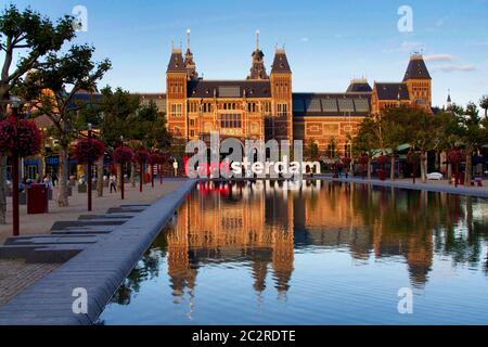 Rijksmuseum. Amsterdam, pays-Bas, Europe Banque D'Images