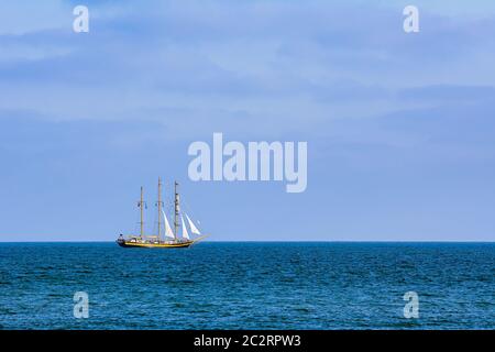 Barquentine dans la mer Banque D'Images