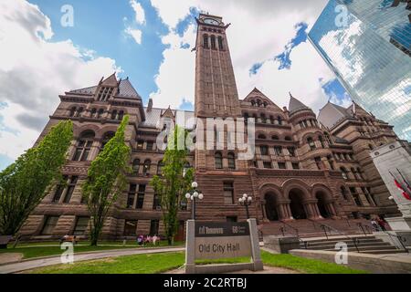 L'ancien hôtel de ville de Toronto, Toronto, Ontario, Canada Banque D'Images