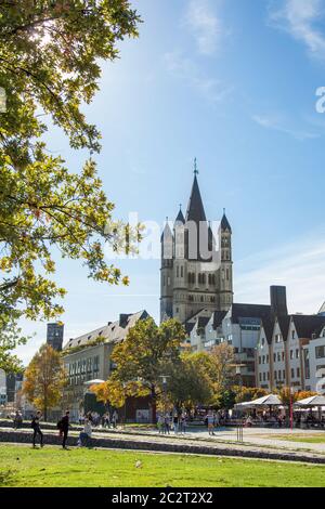 Église Saint-Martin . Allemagne, Cologne. Attraction de la ville. 12.08.2018 Banque D'Images