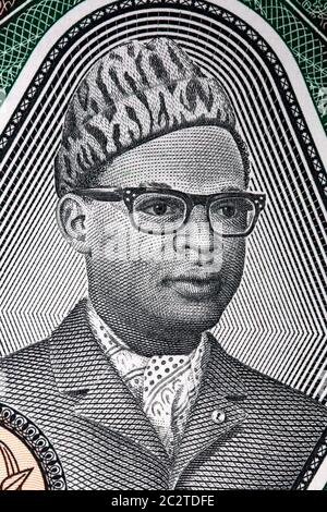 Mobutu Sese Seko un portrait Banque D'Images