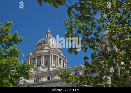 Bâtiment du port de Liverpool (ou bureau du quai) à Pier Head, le long du front de mer de Liverpool, en Angleterre Banque D'Images