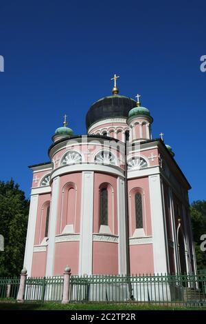 Eglise russe orthodoxe Alexandre Nevsky Memorial, Potsdam Banque D'Images