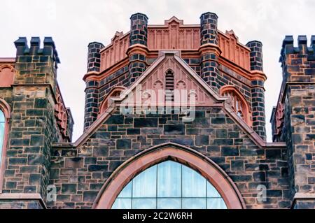 L'église presbytérienne Woodward Avenue de style gothique revival située au 8501 Woodward Avenue à Detroit, Michigan. Banque D'Images