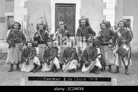 Troupes françaises de Zouave Banque D'Images