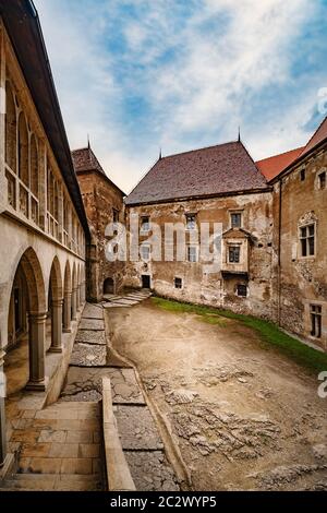 Cour intérieure du château Banque D'Images