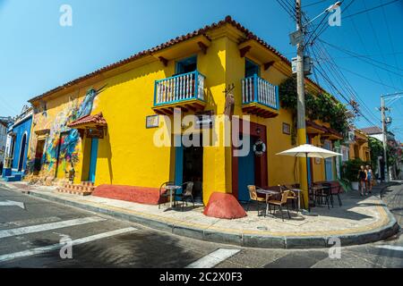 Cartagena das Indias, Bolivar, Colombie. Banque D'Images