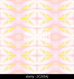 Motif diamant régulier et délicat rose beige jaune et lilas Banque D'Images