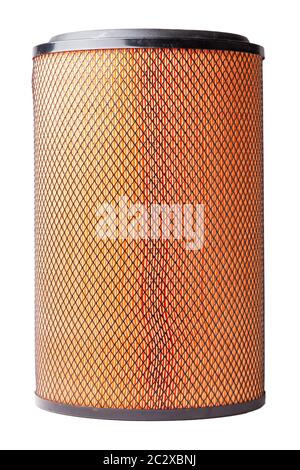 Le filtre à air du chariot nettoie l'air des contaminants de poussière avant de l'alimenter en cylindres du moteur à combustion interne et en huile. Pièces de rechange pour Banque D'Images
