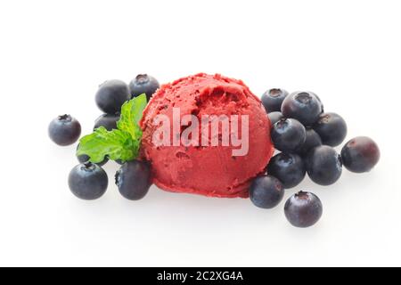 Sherbet myrtille Banque D'Images