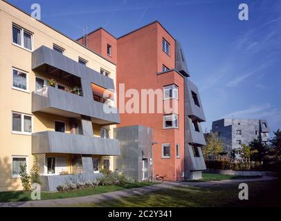 Frankfurt am main, Wohnsiedlung Goldstein-Süd, 1994-1996 von Frank O. Gehry Banque D'Images