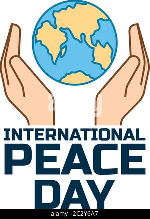 concept de la journée internationale de la paix. illustration vectorielle Illustration de Vecteur
