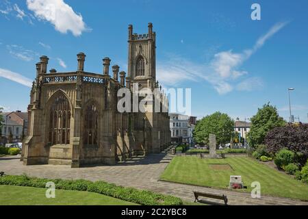 LIVERPOOL, Angleterre, Royaume-Uni - Juin 07, 2017 : la cathédrale de Liverpool aka église cathédrale du Christ ou Cathédrale de l'Église du Christ ressuscité sur Mont St James j Banque D'Images