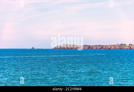 Bailiwick de Jersey connu sous le nom d'île de Jersey - île britannique sur la côte française Banque D'Images