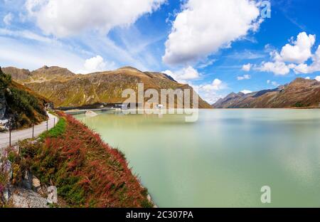 Silvretta High Alpine Road, Bielerhoehe, Lac Silvretta, réservoir de Silvretta, Groupe Silvretta, Vorarlberg, Autriche Banque D'Images