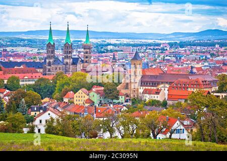 Bamberg. Vue panoramique sur le paysage et l'architecture de Bamberg Banque D'Images