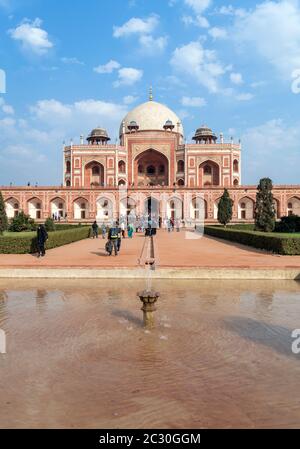 Tombeau d'Humayun, Delhi est, Inde Banque D'Images