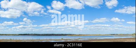 Nuages au-dessus du lac supérieur Myakka dans le parc national de la rivière Myakka à Sarasota, Floride, États-Unis Banque D'Images
