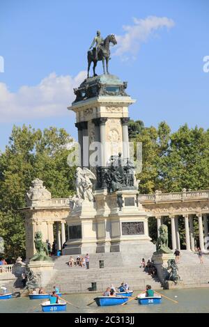 Parque del Buen Retiro, Madrid Banque D'Images