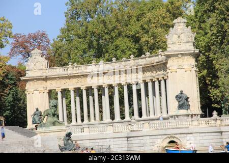 Parque del Buen Retiro, Madrid Banque D'Images