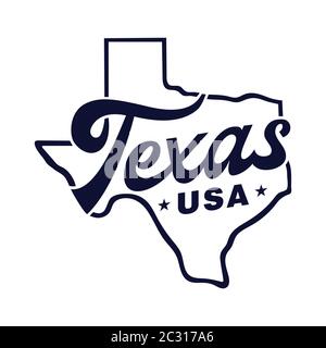 Carte du Texas. Vecteur et illustration. Illustration de Vecteur