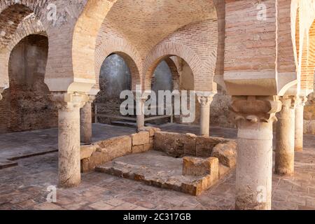 Bains arabes dans la ville historique de Jaen, Espagne Banque D'Images