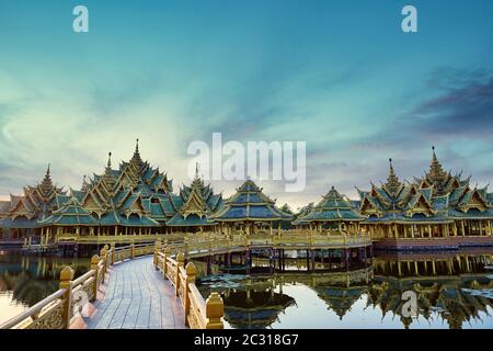 Muang Boran dans la Siam antique, Bangkok, Thaïlande Banque D'Images