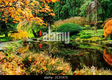 Bloedel Reserve, Bainbridge Island, Washington, USA Banque D'Images