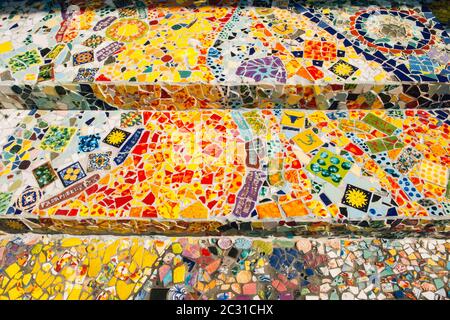 Vue sur la Mosaïque House, Venise, Californie, États-Unis Banque D'Images