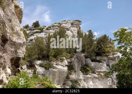 Val d'Efner, Les Baux de Provence, Bouches-du-Rhône, Provence, France Banque D'Images