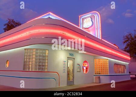 Route 66 Diner sur Central Avenue, Albuquerque, Nouveau-Mexique, États-Unis Banque D'Images