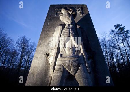 Mémorial Bittermark, détail, artiste Karel Niestrath, Dortmund, région de Ruhr, Allemagne, Europe Banque D'Images