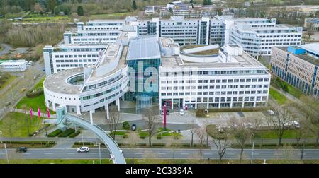 Allemagne/Bonn février 2020: Siège social de la Deutsche Telekom AG Telecommunications Company Banque D'Images