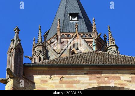 Église Saint-Pierre et Paul à Wissembourg Banque D'Images