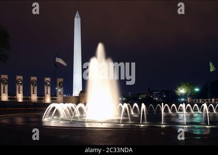 Mémorial de la Seconde Guerre mondiale à Washington Banque D'Images