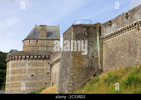 Château de Fougères, en Bretagne, au nord de la France Banque D'Images