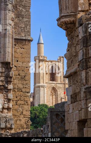 Mosquée de Lala Mustafa Pasha à Famagousta - Nord de Chypre Banque D'Images