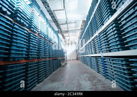 stockage des échantillons de caroteuses gold rock Banque D'Images