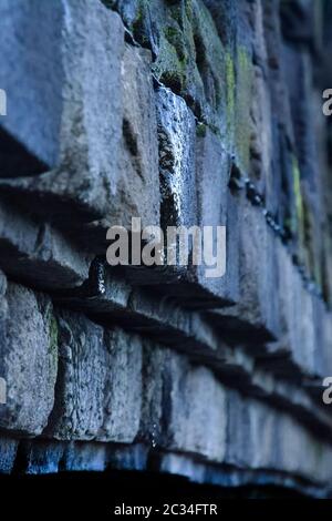 Les pierres anciennes du temple de Borobudur en Indonésie. Banque D'Images