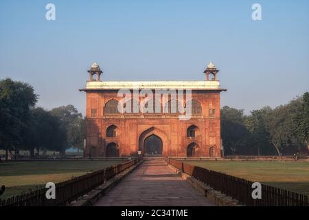 naubat khana dans red fort Banque D'Images