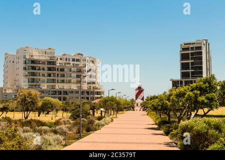 Chemin d'entrée ou le parc de Green Point à Cape Town, Afrique du Sud Banque D'Images