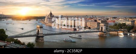 Vue panoramique de Budapest Banque D'Images