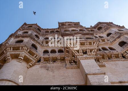 vue sur le fort mehrangarh Banque D'Images