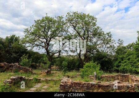 Les ruines de Hollinshead Hall, Tockholes, Lancashire. Banque D'Images